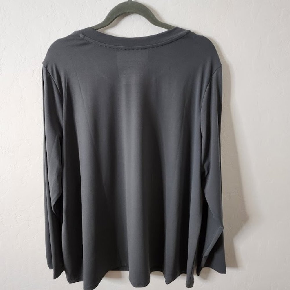 Susan Graver Essentials Activewear Long Sleeve Top Size 2XL - Picture 2 of 2